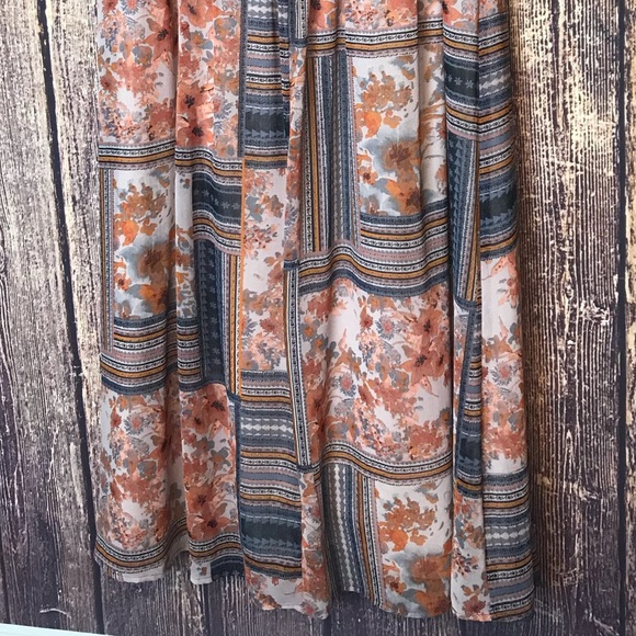 Women's Patterned Chiffon XL Dress Xhilaration - Picture 5 of 6